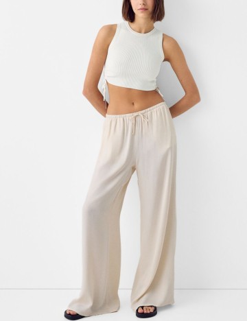 Pantaloni Bershka, bej