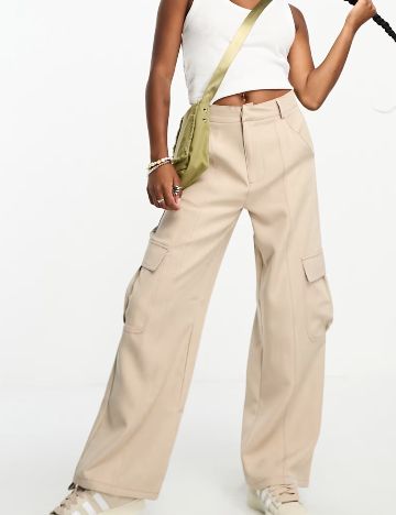 Pantaloni cargo Heartbreak, bej