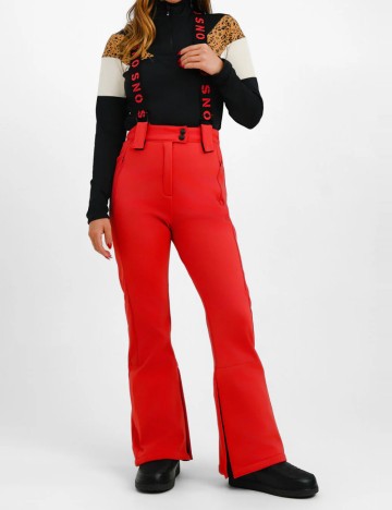 Pantaloni de schi Topshop, roșu