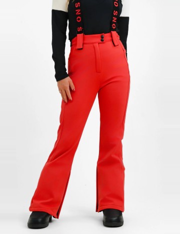 Pantaloni de schi Topshop, roșu