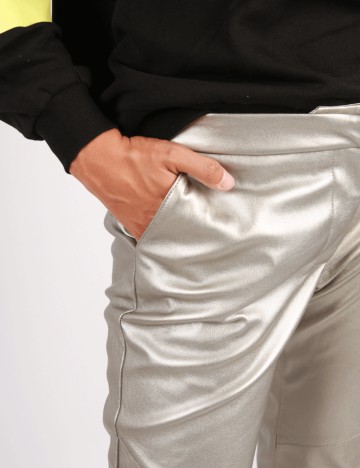 Pantaloni Vila, gri