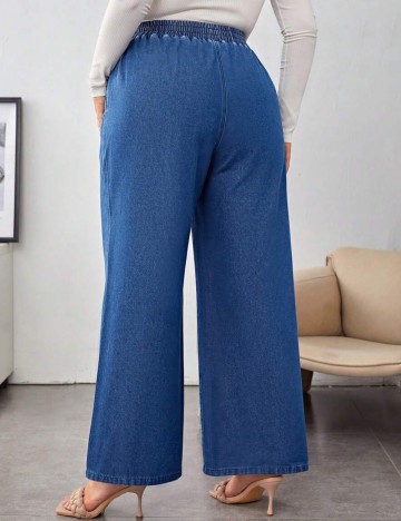 Jeans Shein Curve+, albastru