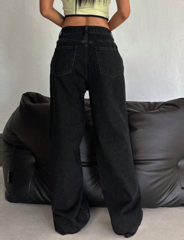 Jeans Shein DAZY, negru