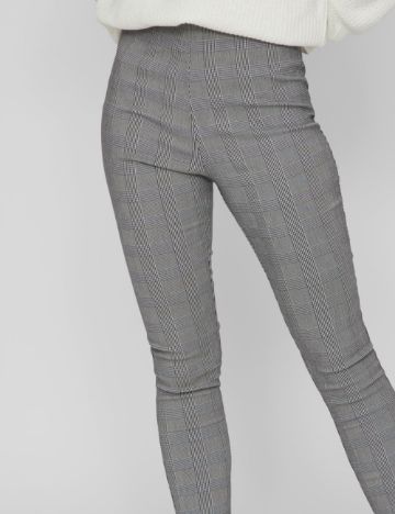 Pantaloni Office Vila, gri