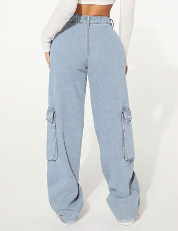 Jeans Shein Curve+, albastru