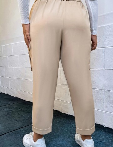 Pantaloni Shein Curve+, bej