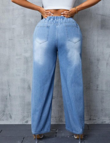 Jeans Shein Curve+, albastru