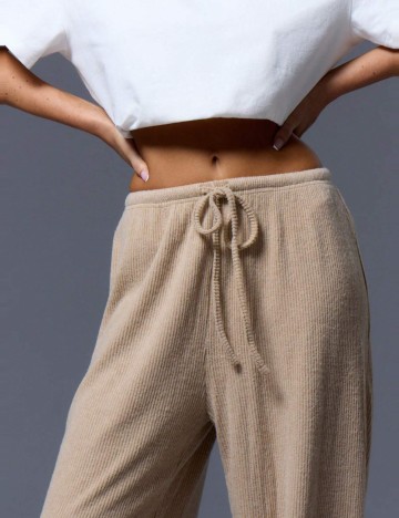 Pantaloni Shein MUSERA, bej