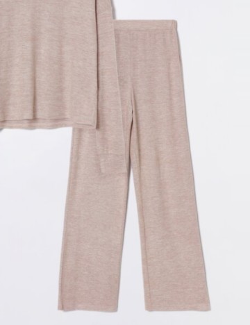 Pantaloni de pijama Lefties, bej