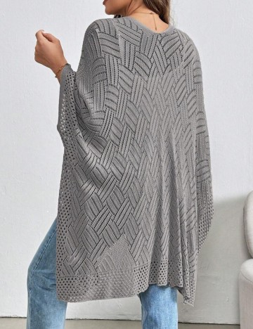 Cardigan Shein Curve+, gri
