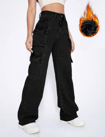 Jeans Shein, negru