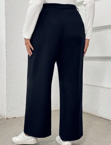 Pantaloni Shein Curve+, albastru
