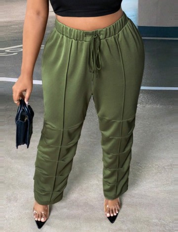 Pantaloni Shein Curve+, verde