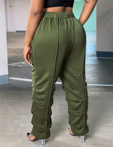 Pantaloni Shein Curve+, verde