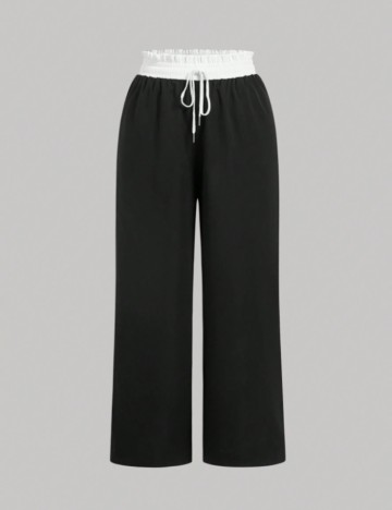 Pantaloni Shein Curve+, negru