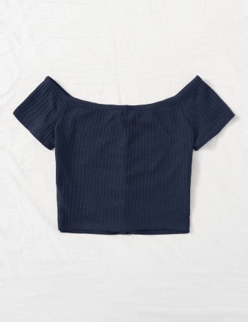 Top Shein, albastru