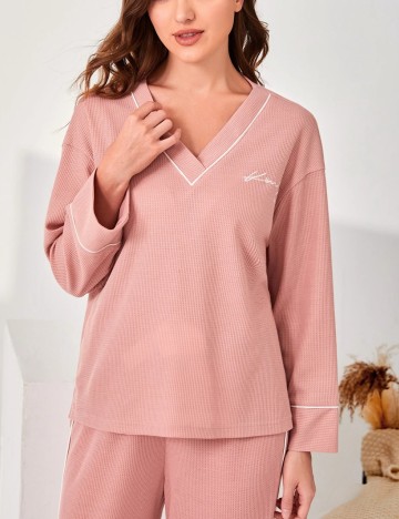 Bluză de pijama Shein, roz