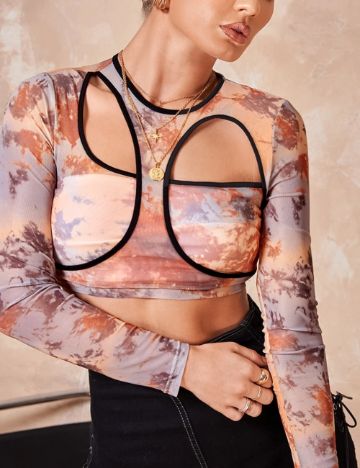 Top Shein, mix culori