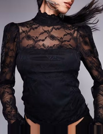Top ASOS, negru