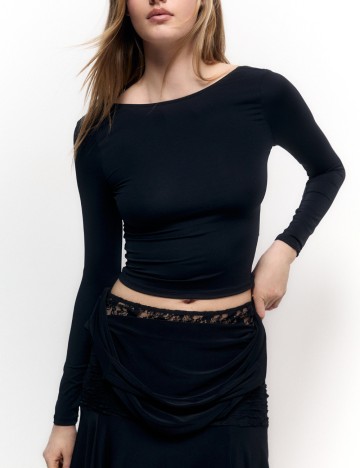 Bluză Pull&Bear, negru