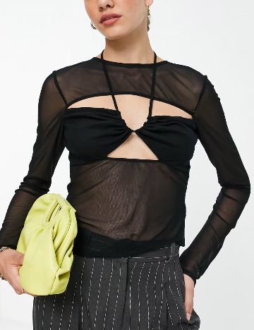 Bluză Topshop, negru