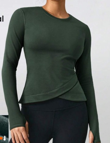 Bluză Shein GLOWMODE, verde