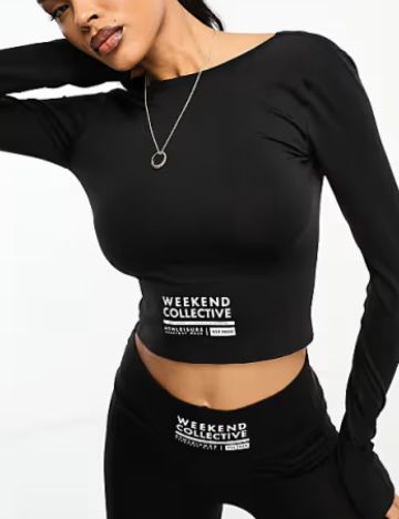 Top ASOS, negru