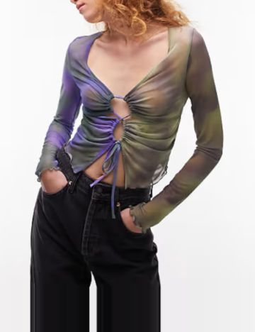 Bluză Topshop, mix culori