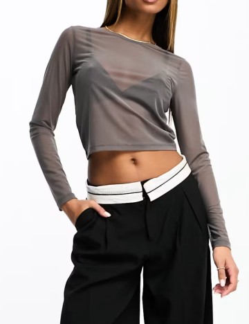Bluză ASOS, gri
