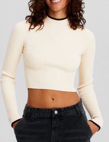 Bluză Bershka, crem