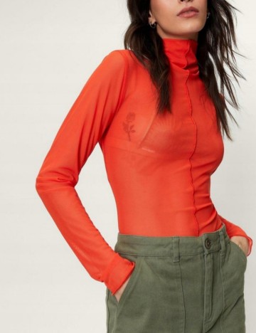 Bluză NASTY GAL, portocaliu