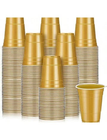 Set pahare de plastic Shein, auriu