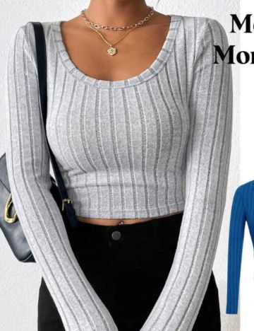 Top Shein, gri
