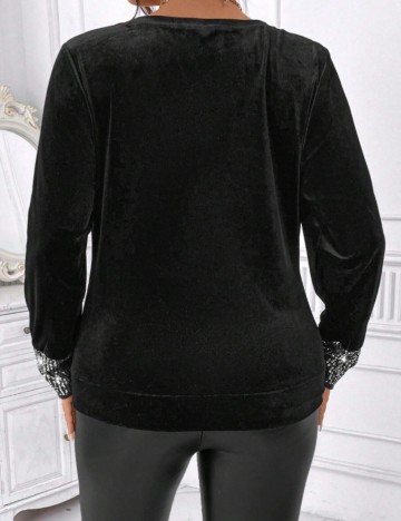 Bluză Shein Curve+, negru