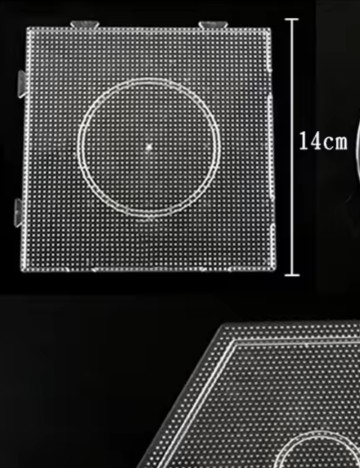 Șablon pentru mărgele Hama Shein, transparent