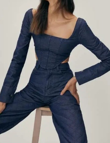 Top NASTY GAL, albastru
