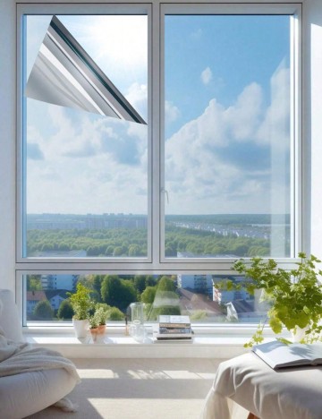 Folie protecție solară fereastră Shein, gri