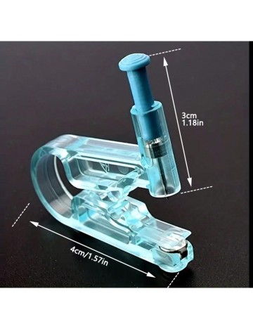 Pistol de piercing pentru urechi Shein, albastru