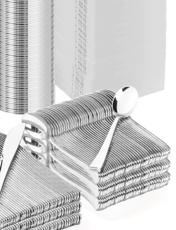 Set linguri Shein, argintiu