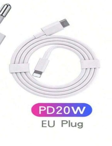 Cablu de încarcare USB C Shein, alb