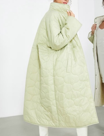 Jachetă lungă ASOS, verde
