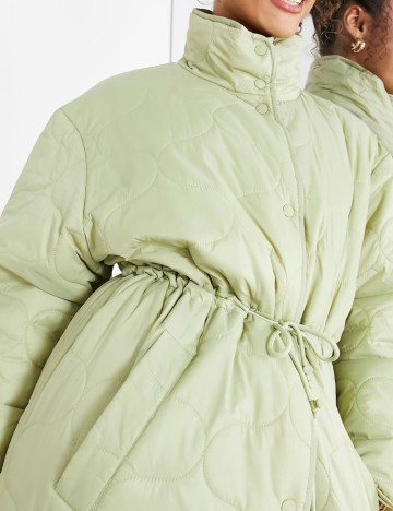 Jachetă lungă ASOS, verde