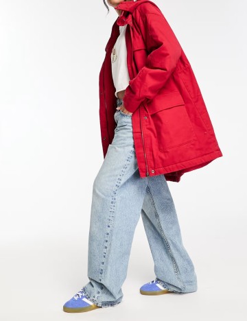 Geacă ASOS, roșu