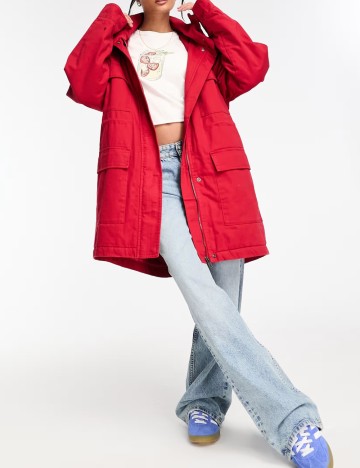 Geacă ASOS, roșu