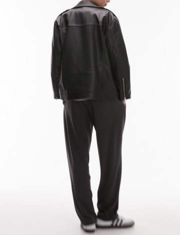 Geacă Imitație Piele Topshop, negru