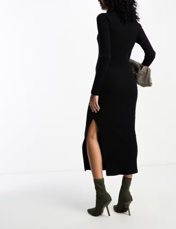 Rochie midi ASOS, negru