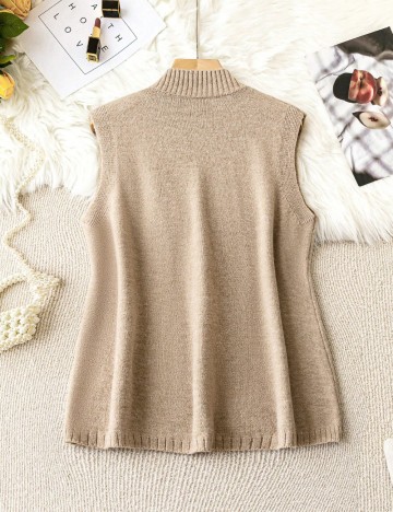 Vestă Shein Curve+, bej