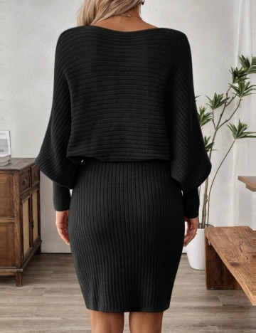 Rochie mini Shein Emery Rose, negru