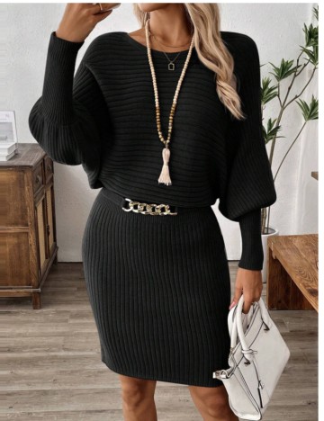 Rochie mini Shein Emery Rose, negru