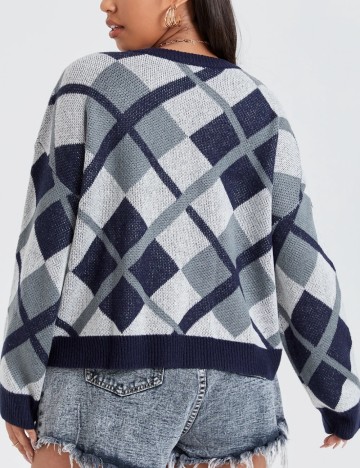 Pulover Shein Curve+, mix culori